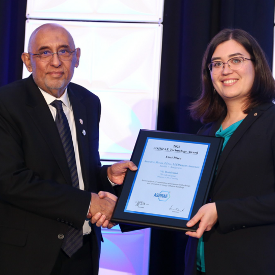 Adrianne Mitani Receives ASHRAE Technology Award