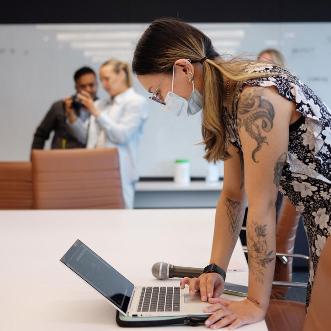 Life at SA, tatted office girl