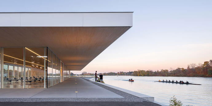 Henley Rowing Centre Overlooking Water