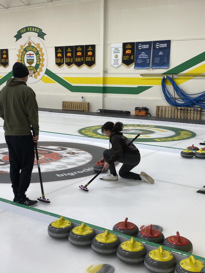 Edmonton office going curling